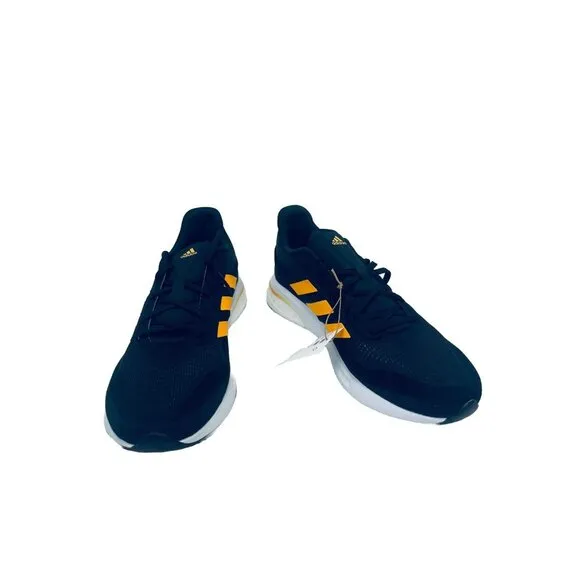 Adidas Supernova Men's Running Shoe Athletic Sneakers Black Orange GX2964 SZ 9.5