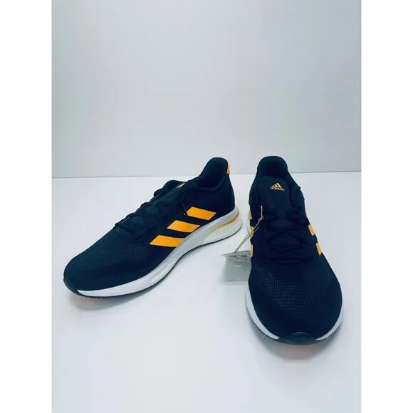 Adidas Supernova Men's Running Shoe Athletic Sneakers Black Orange GX2964 SZ 9.5