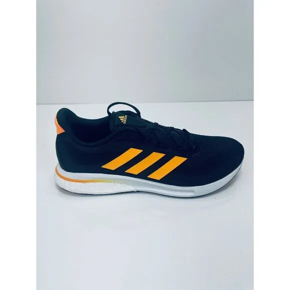 Adidas Supernova Men's Running Shoe Athletic Sneakers Black Orange GX2964 SZ 9.5