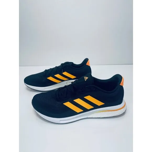 Adidas Supernova Men's Running Shoe Athletic Sneakers Black Orange GX2964 SZ 9.5
