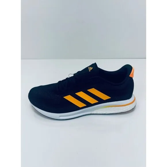Adidas Supernova Men's Running Shoe Athletic Sneakers Black Orange GX2964 SZ 9.5