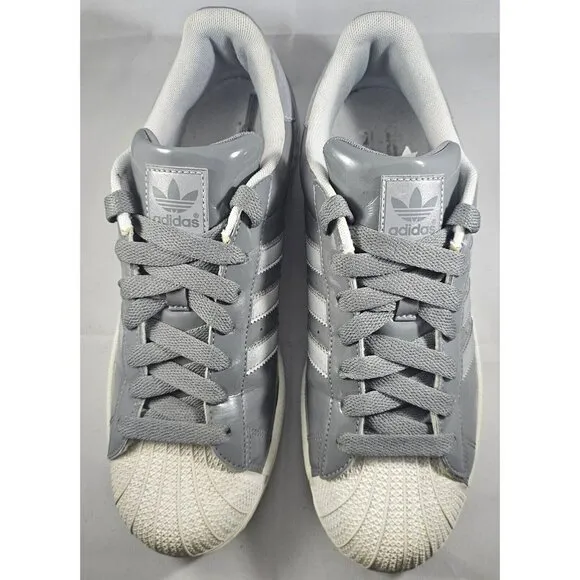 Adidas Superstar Original- Grey W/ White Size 8,5