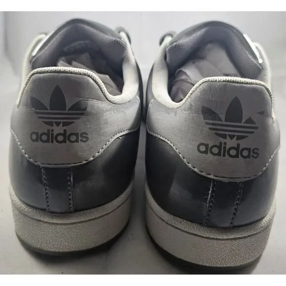Adidas Superstar Original- Grey W/ White Size 8,5