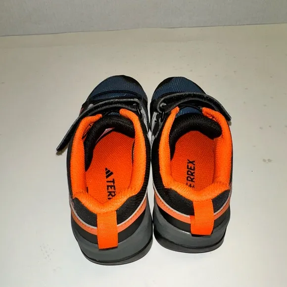 Adidas Terrex AX2R K Hiking Shoes - Black/Orange size 13.5K