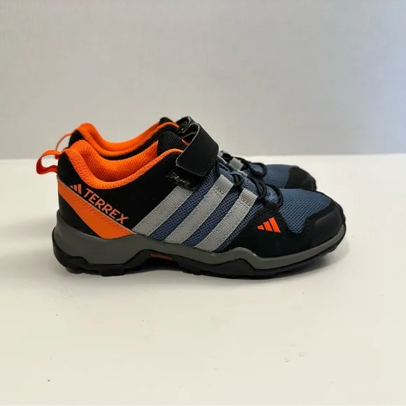 Adidas Terrex AX2R K Hiking Shoes - Black/Orange size 13.5K