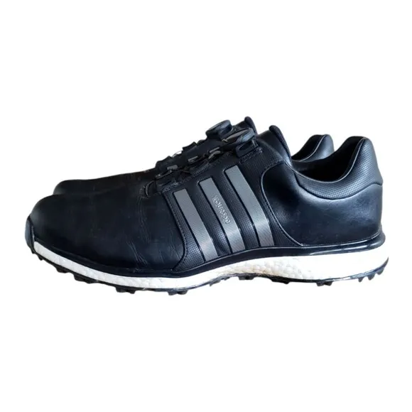 Adidas Tour 360 XT Core Men’s Black Leather Golf Shoes BB7925 Size 11.5 Tour 360