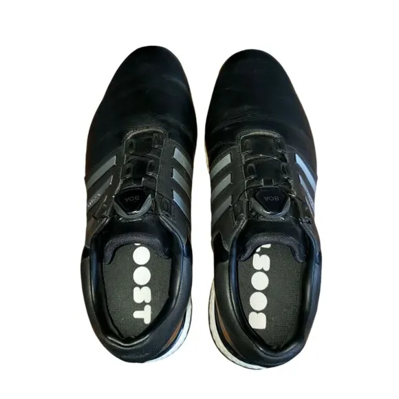 Adidas Tour 360 XT Core Men’s Black Leather Golf Shoes BB7925 Size 11.5 Tour 360