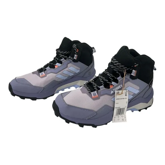 Adidas Womens Terrex Ax4 Mid GTX Hiking Sneakers Shoes Outdoor Purple, Size 10