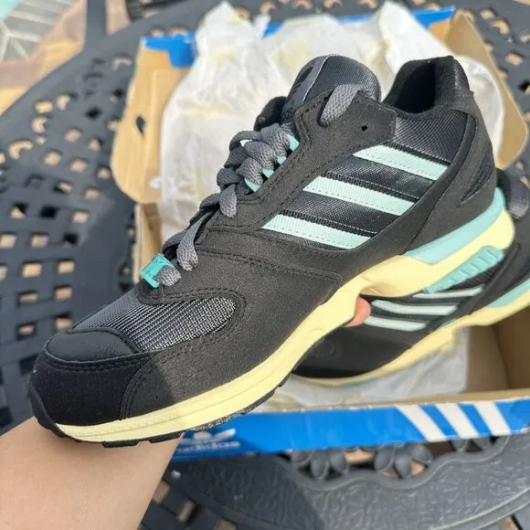 Adidas ZX 4000 Black Ice Mint Men's Athletic Shoes EE4763 Size 6