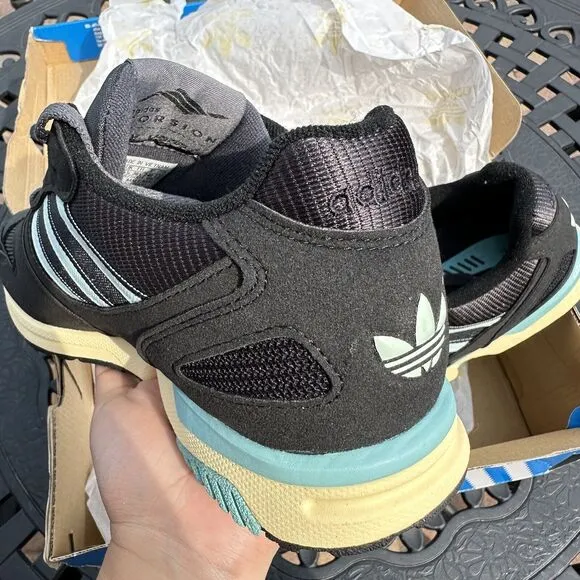 Adidas ZX 4000 Black Ice Mint Men's Athletic Shoes EE4763 Size 6