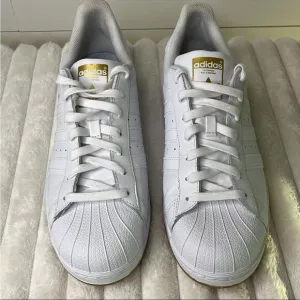 Adidas White and Gold Men's Shoes