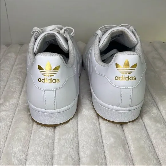 Adidas White and Gold Men's Shoes