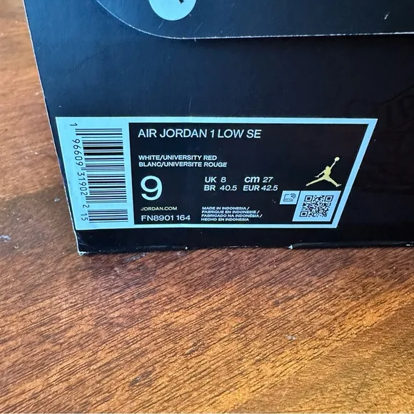 Air Jordan 1 SE Low Philippines SZ 9M