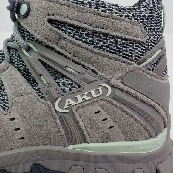 AKU Alterra Lite Mid GTX Womens Sz 6.5 Mens Sz 5 Gray Suede Outdoors Hiking Shoe