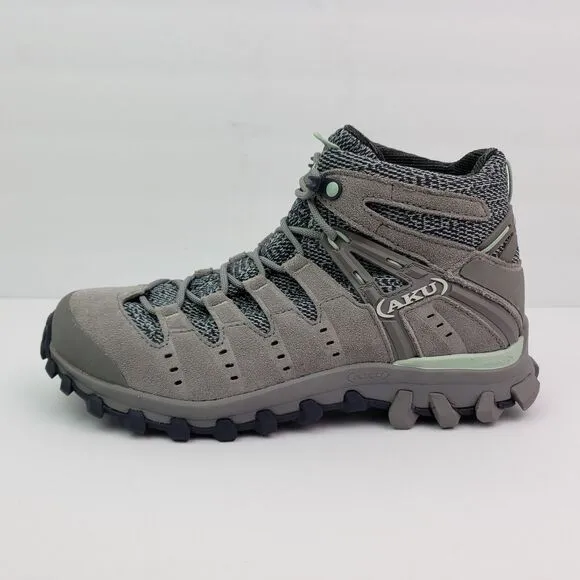 AKU Alterra Lite Mid GTX Womens Sz 6.5 Mens Sz 5 Gray Suede Outdoors Hiking Shoe