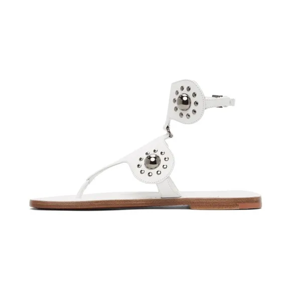 Alaia White Studded Sandals size IT 40