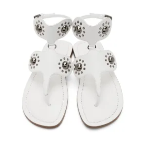 Alaia White Studded Sandals size IT 40