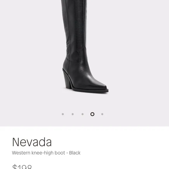 Aldo Black Over the Knee Boots Elegant Design