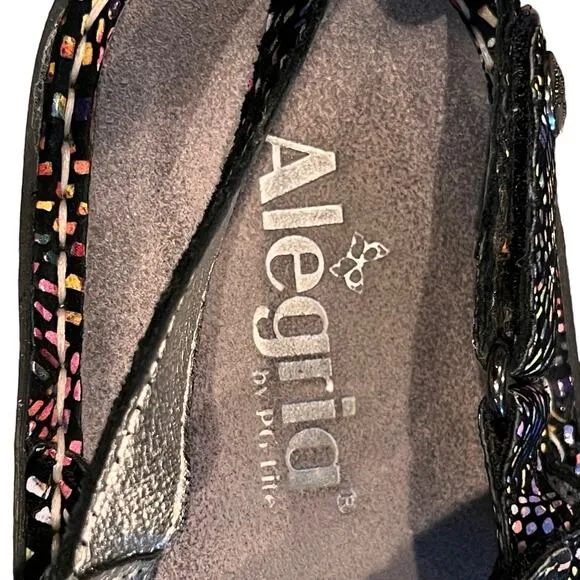 Alegria Verona Black Viewmaster Sandals Size 39 Euro 9 US