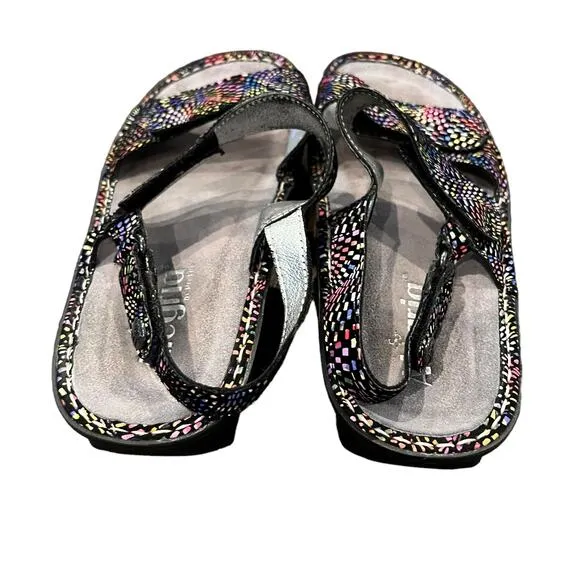 Alegria Verona Black Viewmaster Sandals Size 39 Euro 9 US