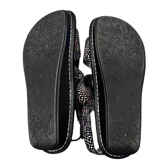Alegria Verona Black Viewmaster Sandals Size 39 Euro 9 US