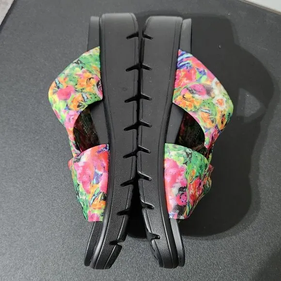 ALEGRIA Women's Itchycoo Floral Print Mylee Slide Sandal EU 37 | US 7-7.5