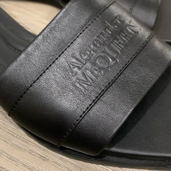 Alexander McQueen Logo Embossed Sandals