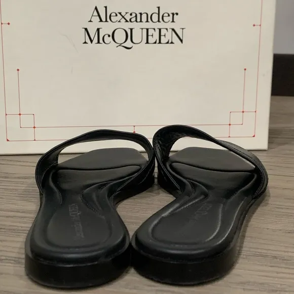 Alexander McQueen Logo Embossed Sandals