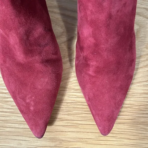Alexandre Birman Kittie Suede Leather Ankle Boots Women's Size 36.5