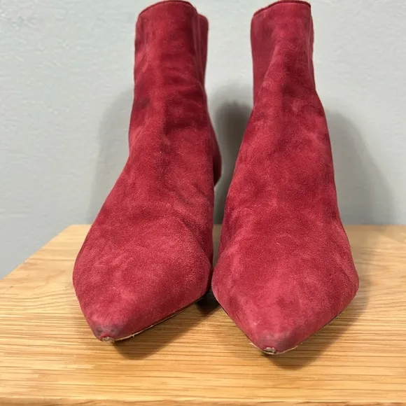 Alexandre Birman Kittie Suede Leather Ankle Boots Women's Size 36.5