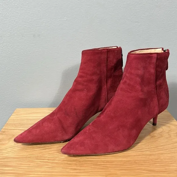 Alexandre Birman Kittie Suede Leather Ankle Boots Women's Size 36.5