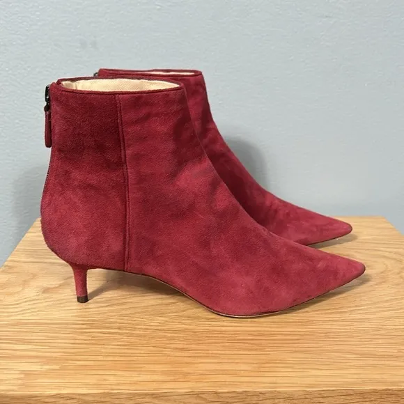 Alexandre Birman Kittie Suede Leather Ankle Boots Women's Size 36.5