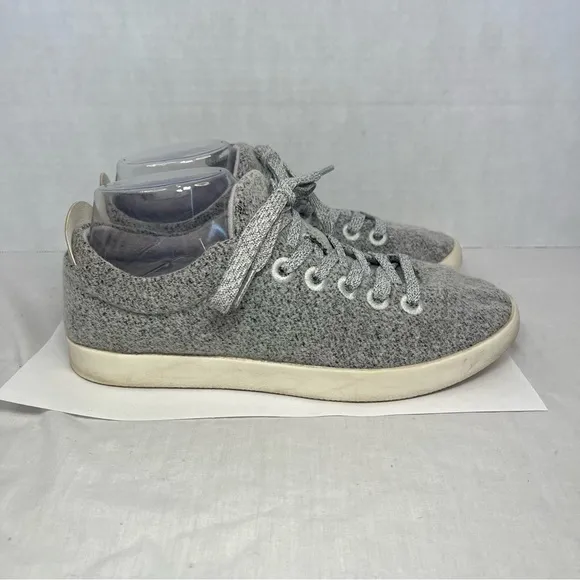 Allbirds Wool Pipers Athletic Sneakers Casual Shoes Lace Up Heather Gray Women 8