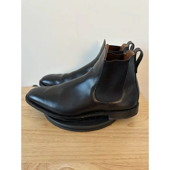 Allen Edmonds &quot;LIVERPOOL&quot; Men's Black Leather Chelsea Boots Size 11 E EUC