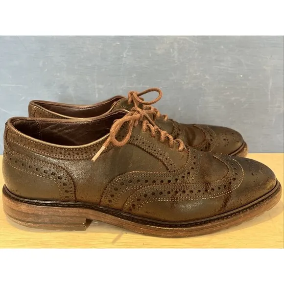 Allen Edmonds Size 8 D Oxfords Shoes Port Washington Leather Brown lace office