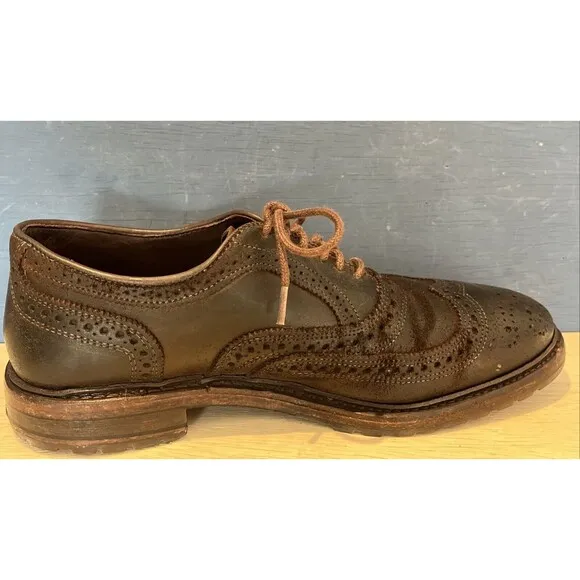 Allen Edmonds Size 8 D Oxfords Shoes Port Washington Leather Brown lace office