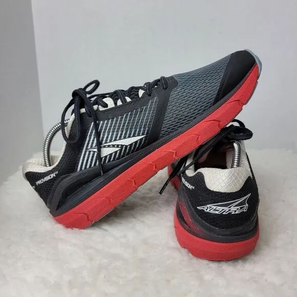 Altra Provision 4 Mens Size 10 Running Hiking Shoes Black Grey Red Sneaker