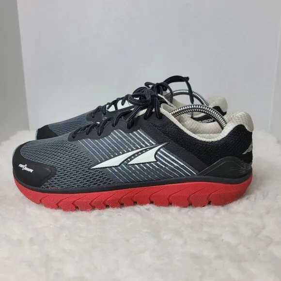 Altra Provision 4 Mens Size 10 Running Hiking Shoes Black Grey Red Sneaker