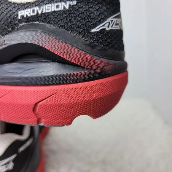 Altra Provision 4 Mens Size 10 Running Hiking Shoes Black Grey Red Sneaker