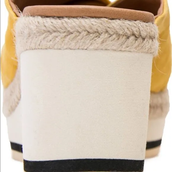Andre Assous prune suede espadrille wedge sandals size 7