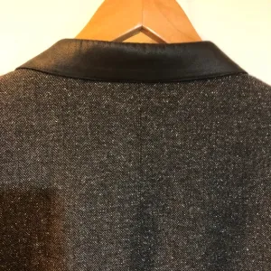 Andrew Marc Leather and wool sport coat