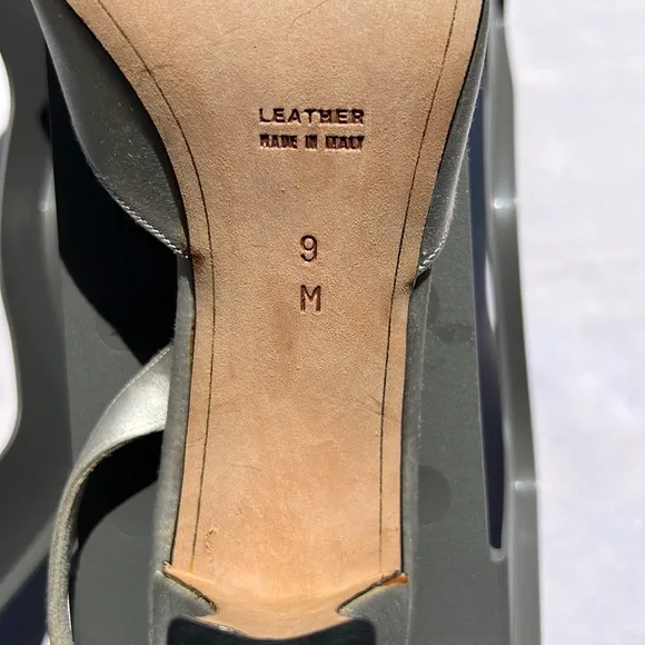 Anne Klein, Vintage Silver Slingback with Rhinestone filled Toe. 9M