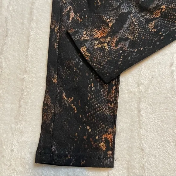 Anthropologie Molly Bracken Snakeskin Skinny Jeans - Edgy Statement Style