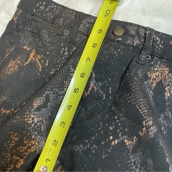Anthropologie Molly Bracken Snakeskin Skinny Jeans - Edgy Statement Style