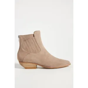 Anthropologie‎ Silent D Poly Suede Western Ankle Boots - Size 40