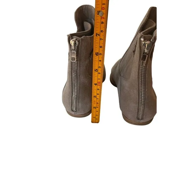 Anthropologie‎ Silent D Poly Suede Western Ankle Boots - Size 40