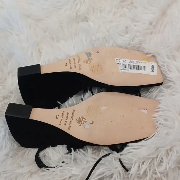 Antonio Melani Maryamm Suede Lace-Up Wedge Sandals NEW Size  7M Lace Up
