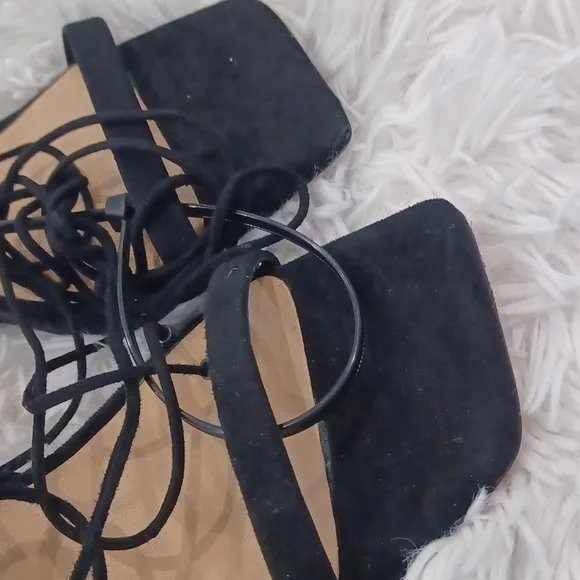 Antonio Melani Maryamm Suede Lace-Up Wedge Sandals NEW Size  7M Lace Up