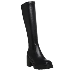 Aqua College Women's Ria Waterproof Tall Stretch Boots Black Size 8 1/2
