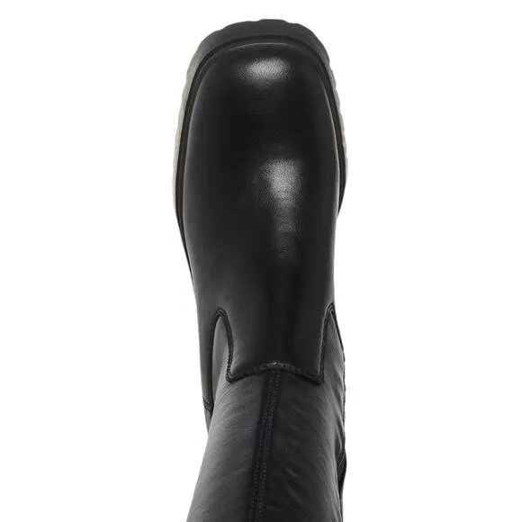 Aqua College Women's Ria Waterproof Tall Stretch Boots Black Size 8 1/2